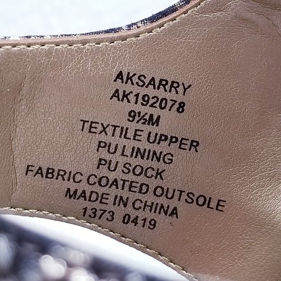 Anne Klein Sarry Wedge Snake Print Sandal - New - Picture 10 of 10